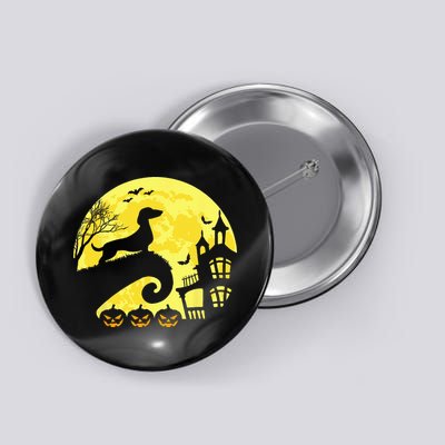 Halloween Dachshund Weenie Wiener Moonshine Sausage Dog Button