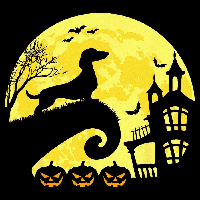 Halloween Dachshund Weenie Wiener Moonshine Sausage Dog 16 in Basic Backpack