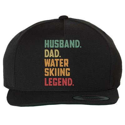 Husband Dad Water Skiing Legend Ski Meaningful Gift Wool Snapback Cap