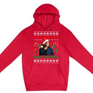 How Dare We Say Merry Christmas Kamala Harris Premium Pullover Hoodie