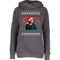 How Dare We Say Merry Christmas Kamala Harris Womens Funnel Neck Pullover Hood