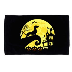 Halloween Dachshund Weenie Wiener Moonshine Sausage Dog Microfiber Hand Towel