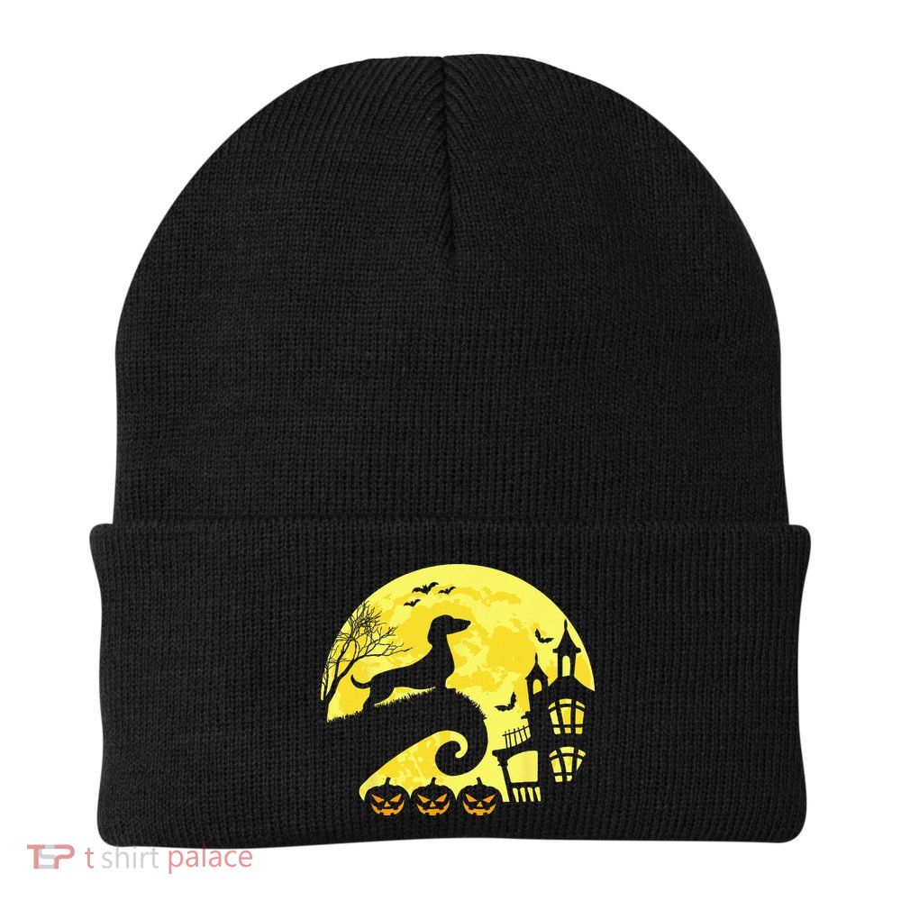 Halloween Dachshund Weenie Wiener Moonshine Sausage Dog Beanie