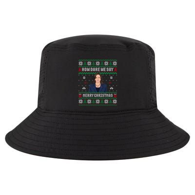 How Dare We Day Merry Christmas Cool Comfort Performance Bucket Hat