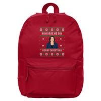 How Dare We Day Merry Christmas 16 in Basic Backpack