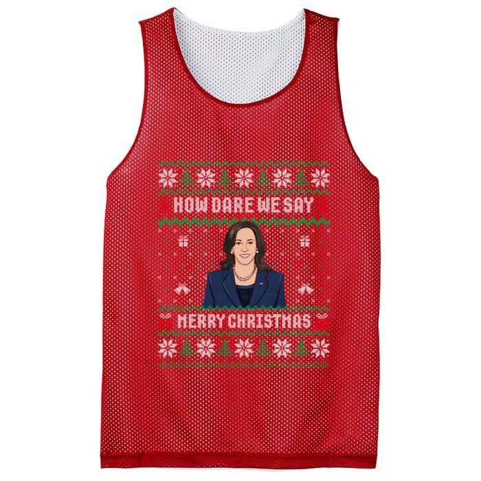 How Dare We Day Merry Christmas Mesh Reversible Basketball Jersey Tank