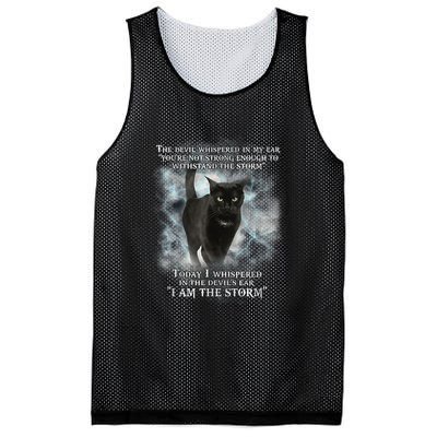 He Devil Whispered In My Ear You ArenT Strong Enough Cat Mesh Reversible Basketball Jersey Tank