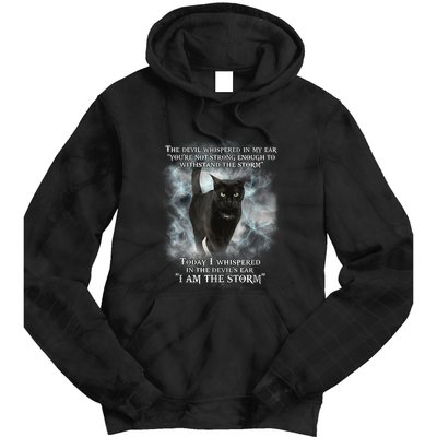 He Devil Whispered In My Ear You ArenT Strong Enough Cat Tie Dye Hoodie