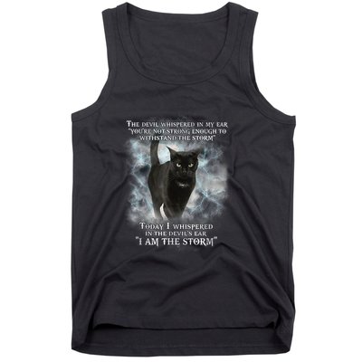 He Devil Whispered In My Ear You ArenT Strong Enough Cat Tank Top