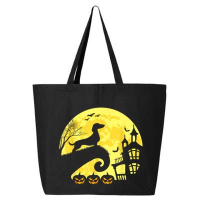 Halloween Dachshund Weenie Wiener Moonshine Sausage Dog 25L Jumbo Tote