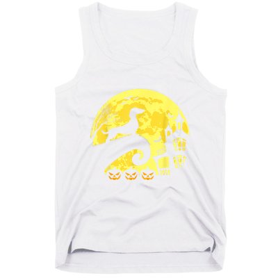Halloween Dachshund Weenie Wiener Moonshine Sausage Dog Tank Top