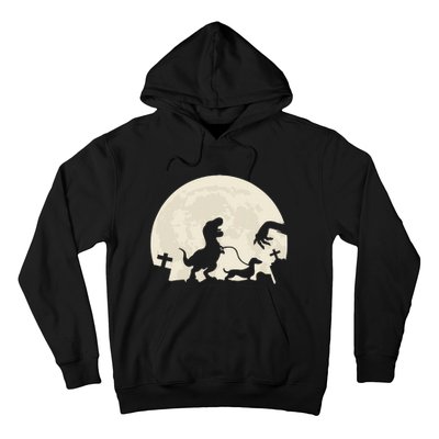 Halloween Dachshund Weenie Wiener Dinosaur Costume Hoodie