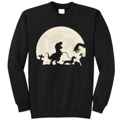 Halloween Dachshund Weenie Wiener Dinosaur Costume Sweatshirt