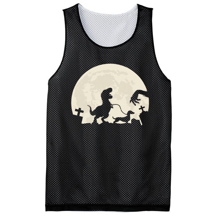 Halloween Dachshund Weenie Wiener Dinosaur Costume Mesh Reversible Basketball Jersey Tank