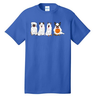 Halloween Dog With Pumpkin Spooky Halloween Dog Ghost Cool Gift Tall T-Shirt