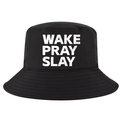 Harry Daniels Wearing Wake Pray Slay Cool Comfort Performance Bucket Hat