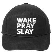 Harry Daniels Wearing Wake Pray Slay 7-Panel Snapback Hat