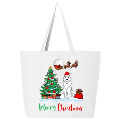 Husky Dog Wearing Santa Hat Xmas Merry Christmas Husky Gift 25L Jumbo Tote