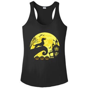 Halloween Dachshund Weenie Wiener Moonshine Sausage Dog Ladies PosiCharge Competitor Racerback Tank