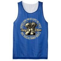 Heroes Don't Wear Capes My Brave Dad Grandpa Veterans Day Gift Mesh Reversible Basketball Jersey Tank