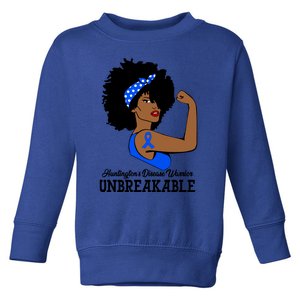 Huntington's Disease Warrior Unbreakable Strong Gift Toddler Sweatshirt