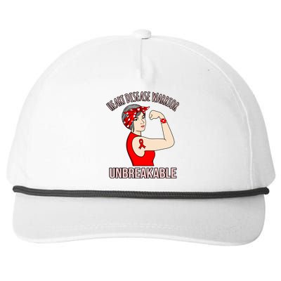 Heart Disease Warrior Awareness Survivor Patient Graphic Gift Snapback Five-Panel Rope Hat