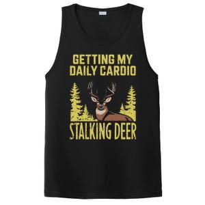 Hunting Dad Women Fitness Cardio With Deer Hunting PosiCharge Competitor Tank