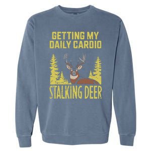 Hunting Dad Women Fitness Cardio With Deer Hunting Garment-Dyed Sweatshirt