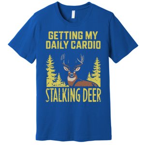 Hunting Dad Women Fitness Cardio With Deer Hunting Premium T-Shirt