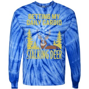 Hunting Dad Women Fitness Cardio With Deer Hunting Tie-Dye Long Sleeve Shirt