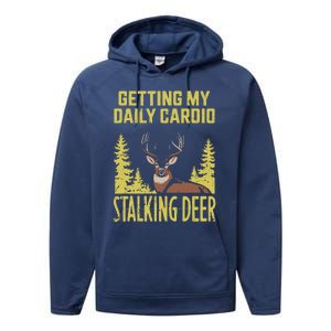 Hunting Dad Women Fitness Cardio With Deer Hunting Performance Fleece Hoodie