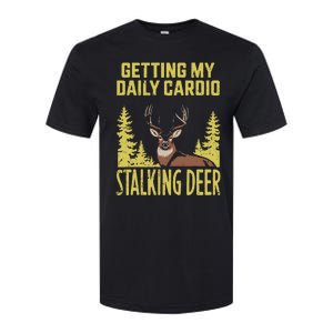 Hunting Dad Women Fitness Cardio With Deer Hunting Softstyle CVC T-Shirt