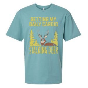 Hunting Dad Women Fitness Cardio With Deer Hunting Sueded Cloud Jersey T-Shirt