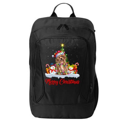 Havanese Dog Xmas Tree Lighting Santa Havanese Christmas Gift City Backpack