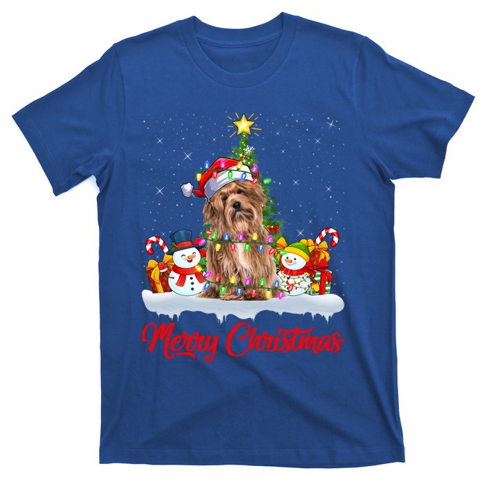 Havanese Dog Xmas Tree Lighting Santa Havanese Christmas Gift T-Shirt