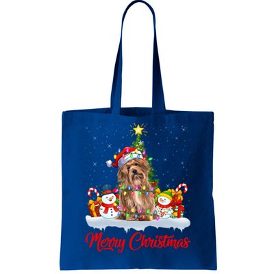 Havanese Dog Xmas Tree Lighting Santa Havanese Christmas Gift Tote Bag