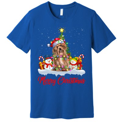 Havanese Dog Xmas Tree Lighting Santa Havanese Christmas Gift Premium T-Shirt