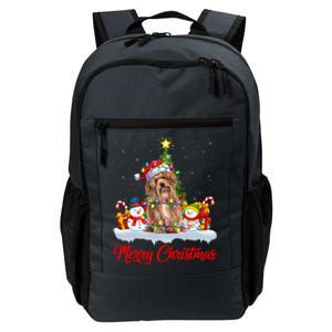 Havanese Dog Xmas Tree Lighting Santa Havanese Christmas Gift Daily Commute Backpack