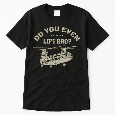 Helicopter Do You Even Lift Bro Ch47 Chinook Tall T-Shirt