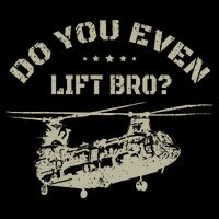 Helicopter Do You Even Lift Bro Ch47 Chinook Bag