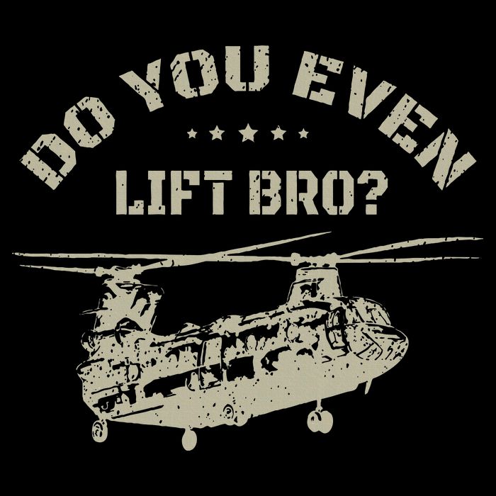 Helicopter Do You Even Lift Bro Ch47 Chinook Bag