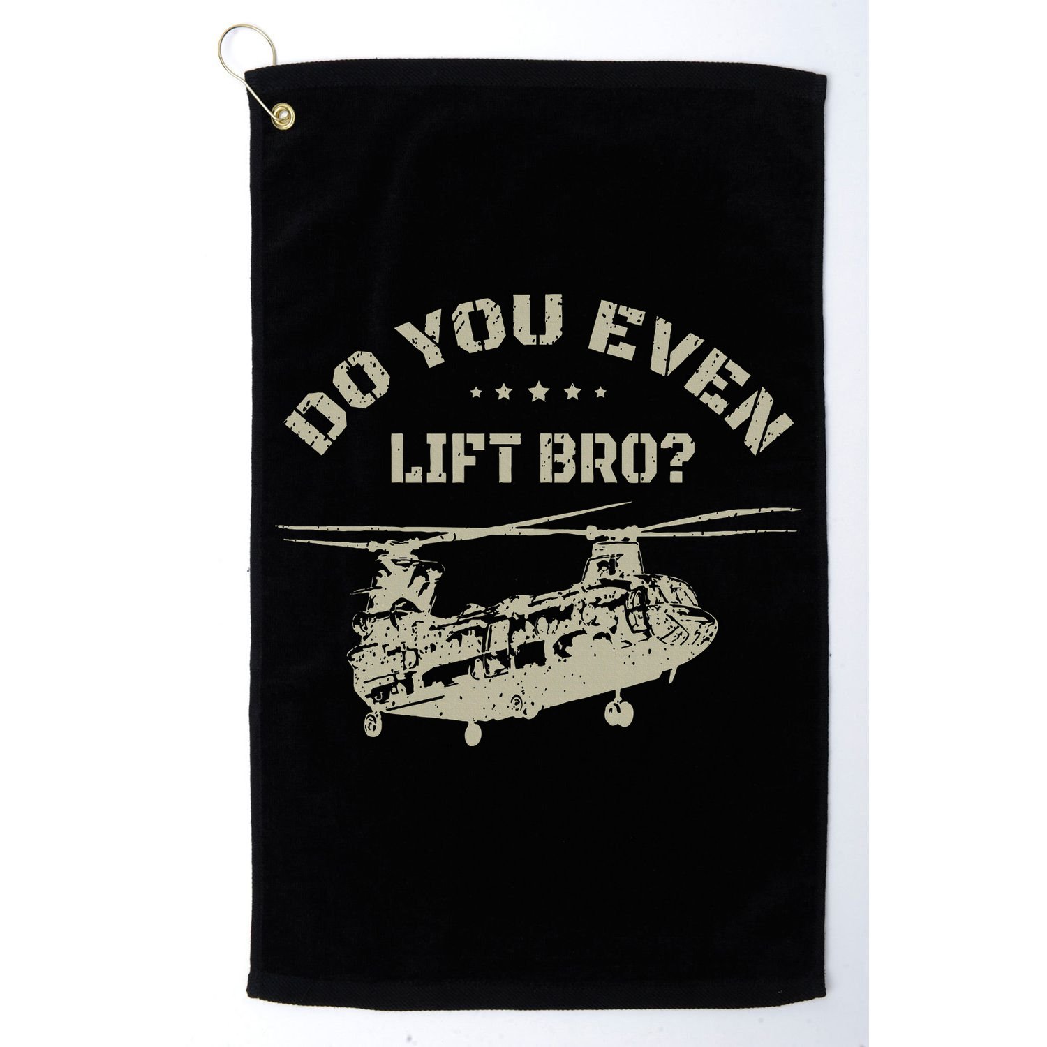 Helicopter Do You Even Lift Bro Ch47 Chinook Golf Towel