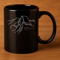 Half Dome Yosemite National Park 11oz C Handle Ceramic Mug