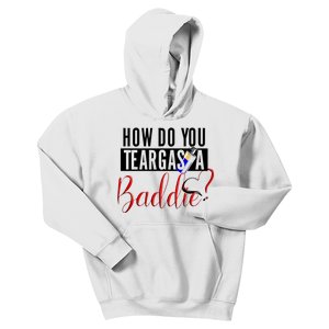 How Do You Teargas A Baddie Kids Hoodie