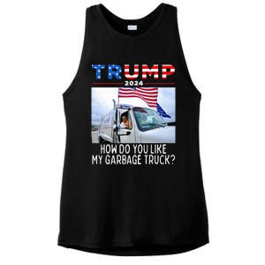 How Do You Like My Garbage Truck Boy Girl Funny Trump Ladies PosiCharge Tri-Blend Wicking Tank