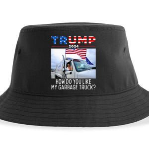 How Do You Like My Garbage Truck Boy Girl Funny Trump Sustainable Bucket Hat