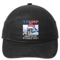 How Do You Like My Garbage Truck Boy Girl Funny Trump 7-Panel Snapback Hat