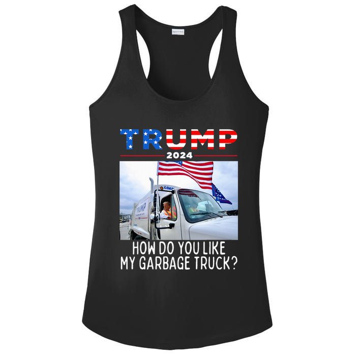 How Do You Like My Garbage Truck Boy Girl Funny Trump Ladies PosiCharge Competitor Racerback Tank