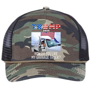 How Do You Like My Garbage Truck Boy Girl Funny Trump Retro Rope Trucker Hat Cap