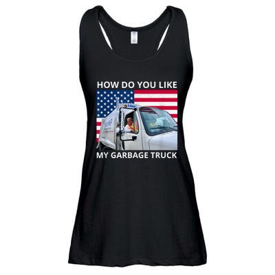 How Do You Like My Garbage Truck Trump Ride In Garbage Truck Ladies Essential Flowy Tank